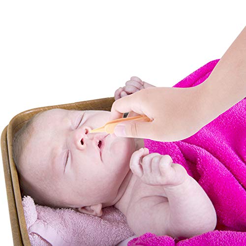 Baby Nasal Tweezers Pack Of 2, Baby Nose Cleaning Tweezers, Round-Head Baby Nose Booger Picker Ear Cleaner Clip Tool, Q-Grips Ear Wax Remover For Baby Care #TOP4