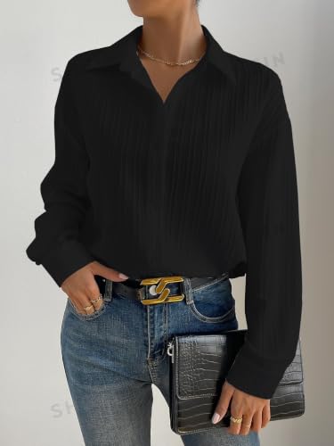 Image of GRECIILOOKS Shirt for Women | Women Shirt | Long Shirt for Women | Shirt Tops for Women | Oversized Shirt for Women