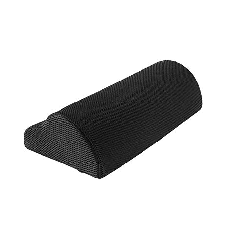 Foot Rest Cushion Under Desk with High Rebound Ergonomic Foam Non-Slip Half-Cylinder Footstool Footrest Ottoman for Home Office Desk Airplane Travel