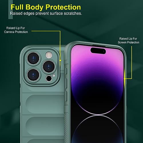 Image of amazon basics Back Case Cover for iPhone 15 Pro Max (Silicone Dark Green)