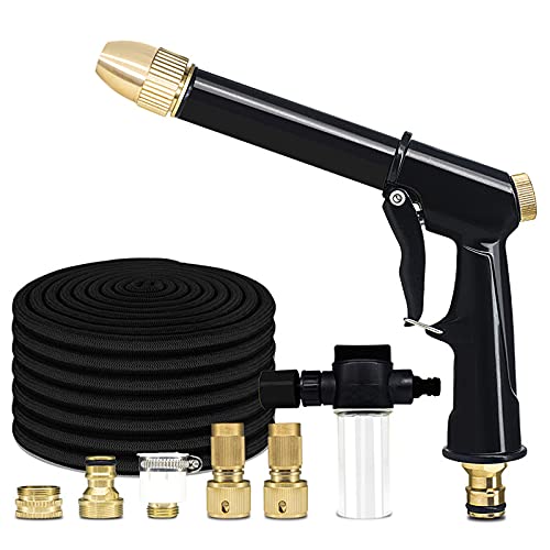 Tuyau télescopique domestique extensible avec buse haute pression pour lavage auto