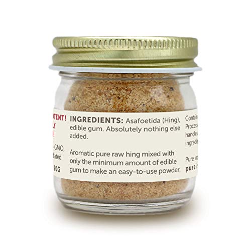 Pure Indian Foods Best Hing Ever (Asafoetida Powder) - Indian Spice for Garlic & Onion Substitute, 20g Glass Bottle - Image 3