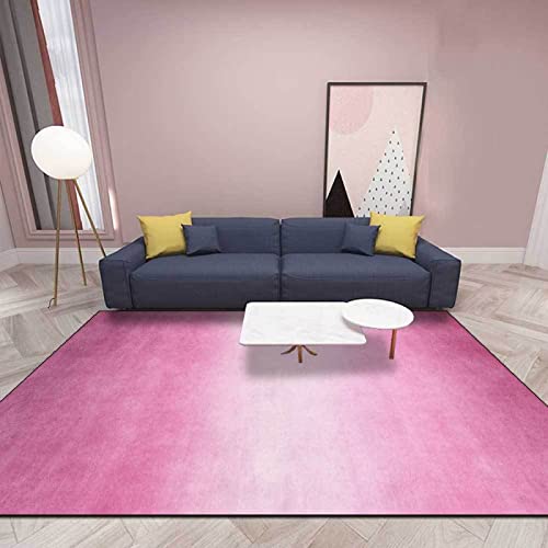 Alfombra degradada de Color Sólido, Alfombrilla Antideslizante Simple para Sala de Estar, Alfombrilla Decorativa para El Hogar 100x150cm Cover