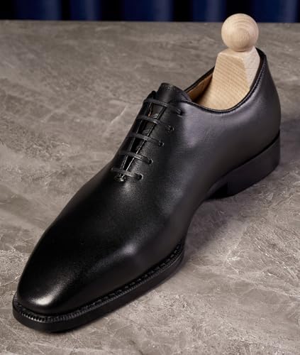 Santimon Mens Dress Shoes Formal Oxfords Genunie Leather Modern Whole Cut Oxford Fashion Business Casual Derby Prom Wedding Suit Shoes Tuxedo Shoes for Men3