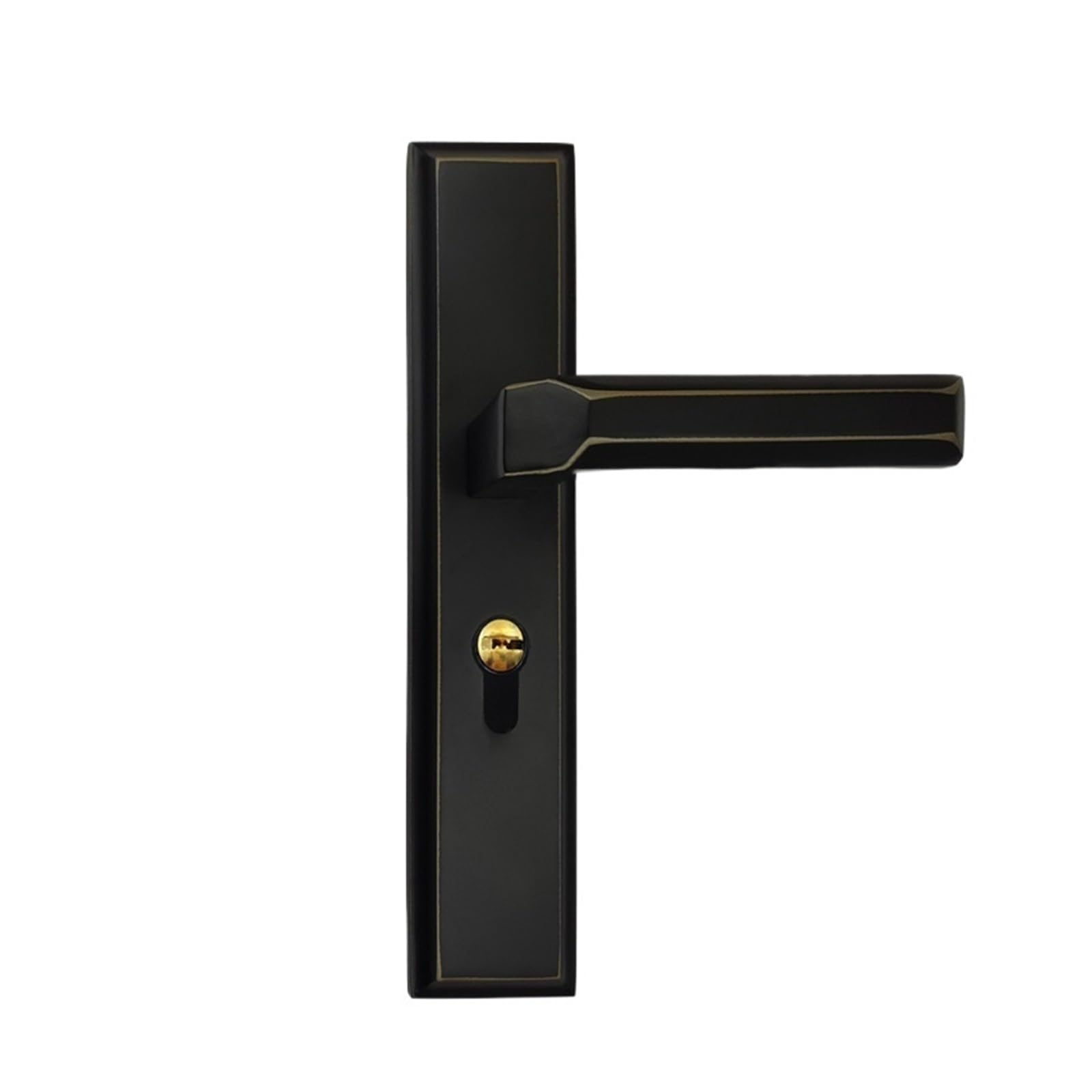 Serrure de porte de style chinois en bois massif au design luxe