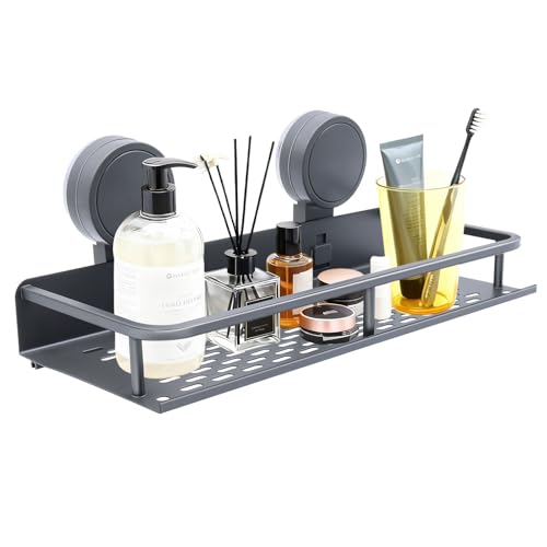 Estantería Baño Ventosas sin Taladro Estanteria Ducha 30 Cm de Longitud Capacidad de Carga 10 Kg Estante Baño sin Taladro para Guardar Champú y Acondicionador en el Cuarto de Baño y la Cocina