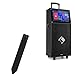 BoxWave Stylus Pouch Compatible with Auna KTV Karaoke System - Stylus PortaPouch, Stylus Holder Carrier Portable Self-Adhesive for Auna KTV Karaoke System - Jet Black