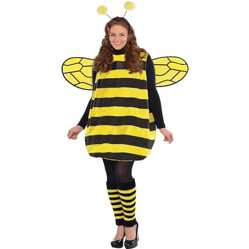 Bienenkostüm Damen Bienen Kostüm Damen: Bienenkostüm Erwachsene Faschingskostüme Karneval Lustig Tierkostüm Cosplay Karnevalskostüm Witzige...