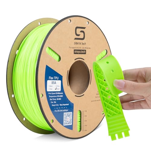 Siraya Tech Flex TPU 85A 3D Printer Filament ISO 10993 Tested Green 1kg