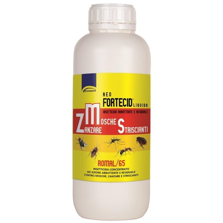 Neo Fortecid Romal/65 contro Mosche, Zanzare e Striscianti, 1 Litro