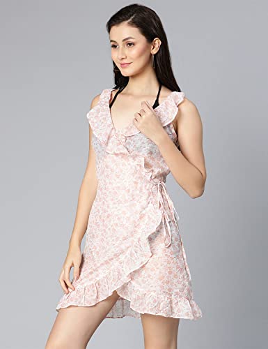 Image of oxolloxo Glowrings Yellow Wrapped Beachwear Women Dress