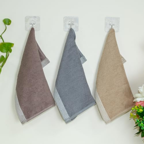 Image of RANGOLI 100% Bamboo Face Towel Set of 6, 500 GSM, Quick Dry Towels for Face, Gym, Travel, Ultra Soft Highly Absorbent, 30Cm X 30Cm, Multicolor