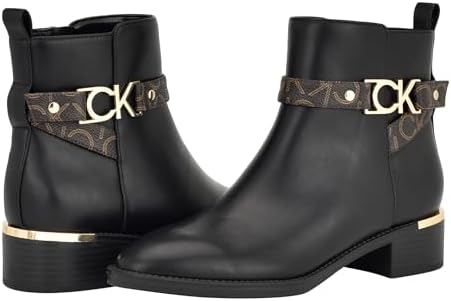 Calvin Klein Women's Dhara Ankle Boot, Black, 6.5 | Image 5