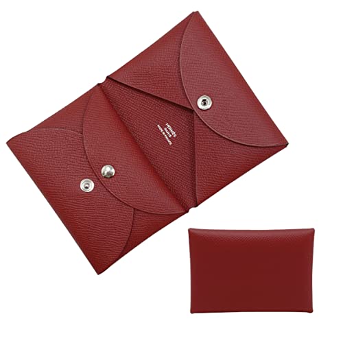 エルメス HERMES カルヴィ デュオ ルージュヴェネツィアン レッド カードケース コインケース 小銭入れ 財布 Calvi Duo Card Holder H083035CK U刻印のサムネイル