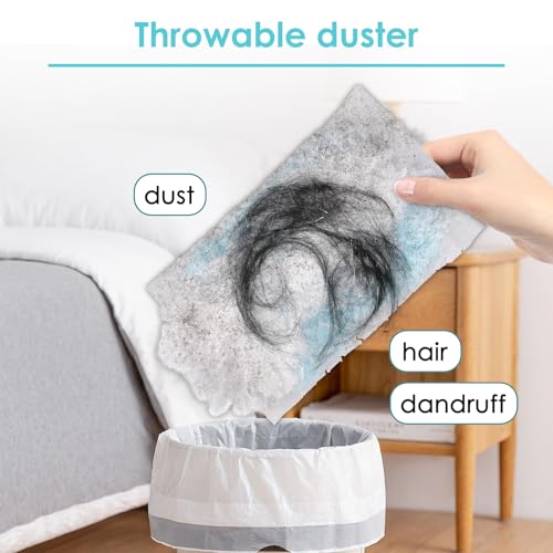 (36 Stück) Staubmagnet Nachfülltücher für Swiffer Staubwedel, 180 Grad Nachfüllset mit 1 zusätzlichem Griff, Einweg Staubbürstenköpfe für Swiffer Staubtücher