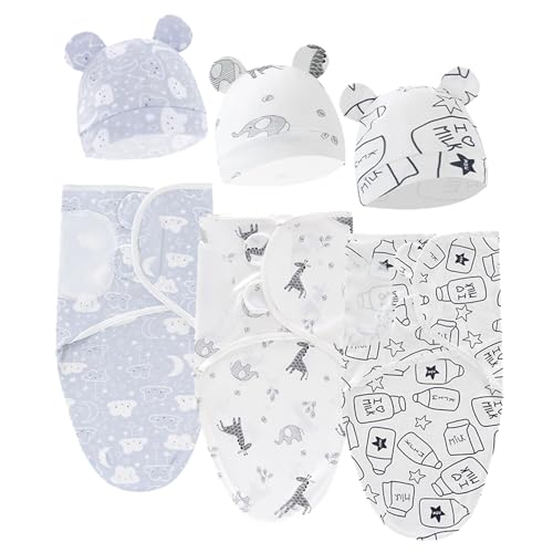 3Pcs Baby Pucksack Neugeborene 0-3 Monate, Babyschlafsack Puckschlafsack,...