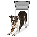 Large Breed Locking Pet Door – 14.5' x 12' Opening with Hard Plastic Flap by Weebo Pets