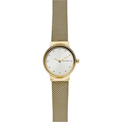 Skagen Freja Damen Uhr mit Quarzwerk, Edelstahl- oder Lederarmband
