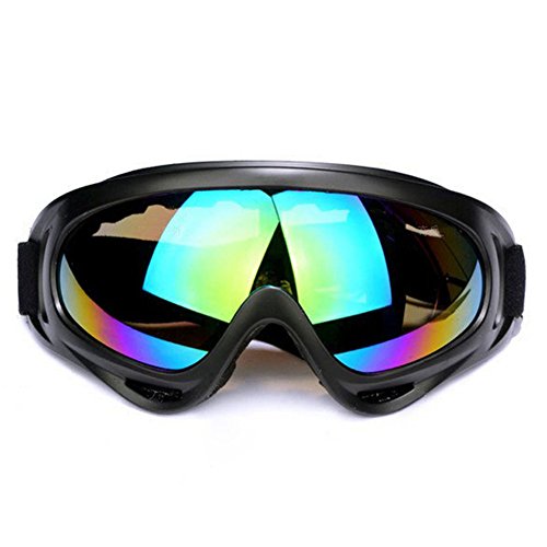 Preisvergleich Produktbild gaeruite Motorradbrillen, UV-Schutz Ski Schutzbrille, Einstellbares Fahrrad Staubdichtes kratzfestes Outdoor Reit Gläser -Wandern Augenschutz (Colored)