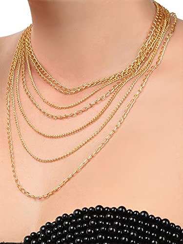 Contemporary Tone Layers Chain Necklace for Women