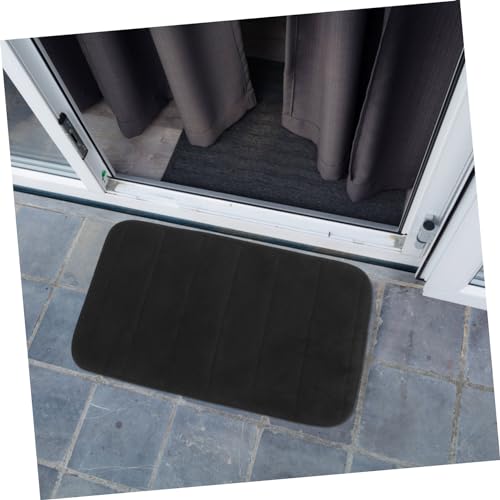 Alfombra de entrada PRETYZOOM con rayas verticales de diseño elegante y memoria 6