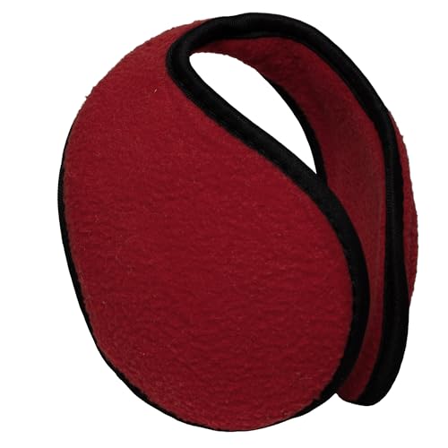TOP HEADWEAR Winter Fleece Ear Muffs Cozy Ear Warmer Cover Earmuff Red