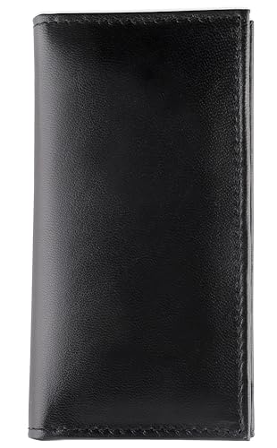 Image of F&L CLASSIC Men's RFID Vintage Look Genuine Leather Long Bifold Wallet Checkbook Wallets, black