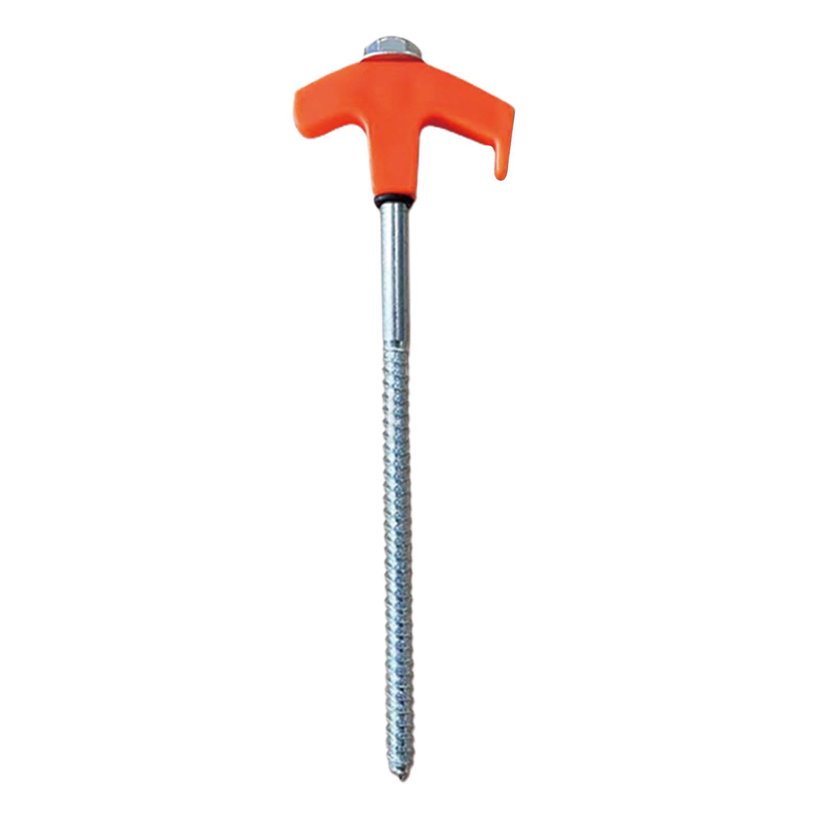 Bodenanker zum Anschrauben, robuste Schraub-Zeltheringe - Metallheringe für Erdreich im Dunkeln, 20 cm, Camping Schraubheringe, Winddicht, Zeltzubehör für , Markisen, Outdoor