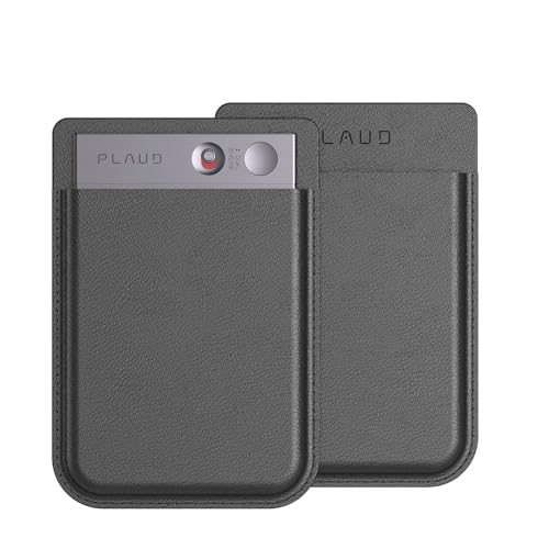 Plaud Note AI Voice Recorder with 2 Cases, with App Control, Transcribe & Summarize with AI Technology, 64GB Memory, Voice Recorder Carrying Case