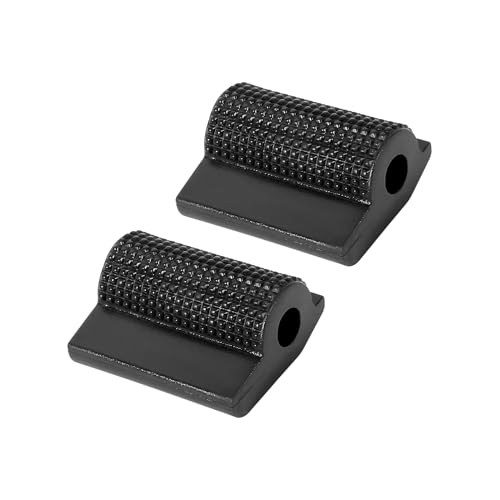 A ABSOPRO 2pcs Universal Black Gear Shift Shifter Case Boot Protector Cover Rubber Pad Anti Slip for Motorcycle Item Replacement