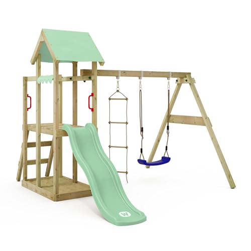 WICKEY Aire de Jeux TinyPlace portique en Bois avec...