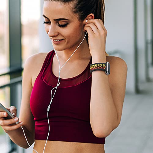Image of Lerobo Sport Band Compatible with Apple Watch Band Ultra 49mm 45mm 44mm 42mm 41mm 40mm 38mm for Men Women,Soft Silicone Breathable Strap Sport Band for iWatch Ultra 2 SE Series 9 8 7 6 5 4 3 2 1