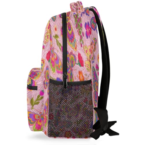 Mochila escolar de mariposas para ordenador portátil de 15.6 pulgadas de estudiantes y adolescentes 3