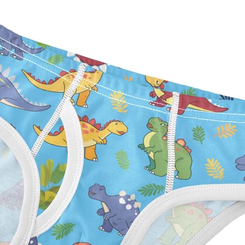 Wusikd Cute Dinosaurs Boys' Underwear Cotton Colors Boys Briefs Soft Toddler Underwear 2T4