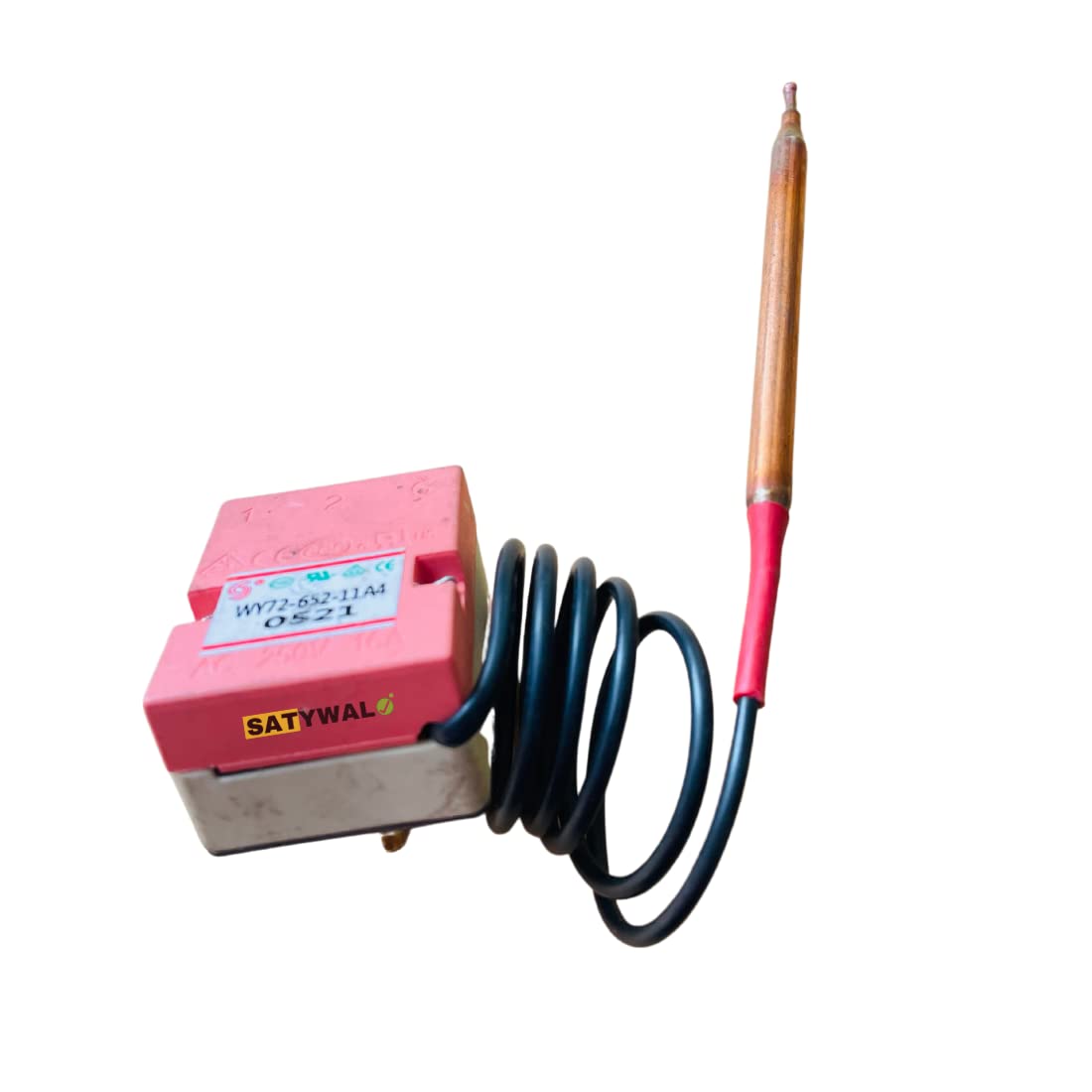 SATYWALI Capillary Thermostat for Water Heater/Geyser/Capillary Thermal Switch/Thermostat with Temperature Adjustable for Electric Water Heater 1