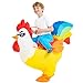 KOOY Inflatable Chicken Costume, Rainbow Chicken Inflatable Costume for Kids Blow up Halloween Costumes (7-9Y)