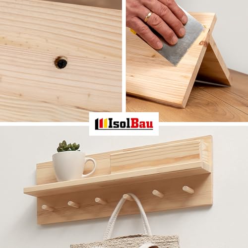 Isolbau - Holz-Spachtelmasse 250 g - Holzspachtel Holzkitt Außen und Innen - Holz-Reparaturspachtel - Holzreparaturmasse - Holz-Fertigspachtel - Schnelltrocknend - Eiche Natur (Nr. 24)