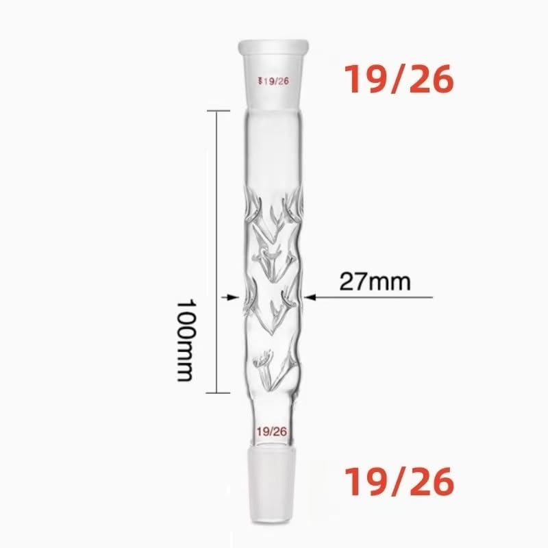 19/26 Distillation Laboratory Glassware - 100-300 mm, Borosilicate Glass, Suitable for Laboratory Use(100mm)