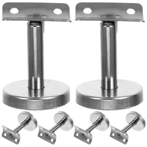 Soportes para barandilla de escalera de acero inoxidable ajustables para pared pack de 6 2
