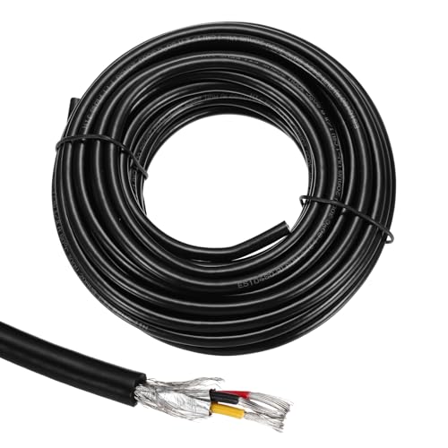 Câble Blindé 3 Conducteurs Fil Électrique PVC UL2464 20AWG Automobile et CNC 9m