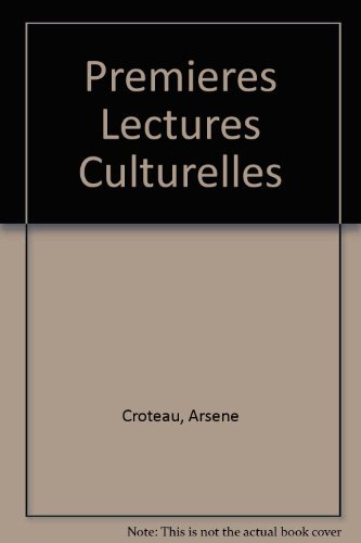 Premieres Lectures Culturelles B000L3DJHC Book Cover