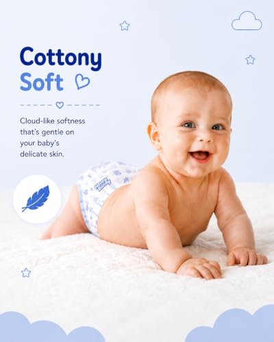 Image of Honey Bunny Tape Diaper for Baby | NB Size | 66 Pack | Ultra thin | Cottony Super Soft | Super Fast Absorption | 0-5 Kg