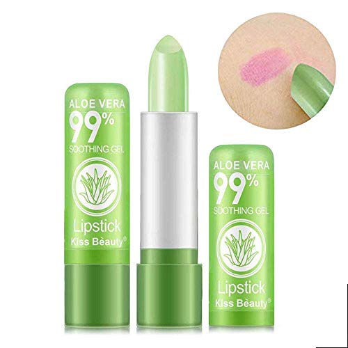 Firstfly FIRSTFLY-1355 2 Pack Aloe Vera Lipstick, Firstfly Long Lasting Nutritious Lip Balm Lips Moisturizer Magic Temperature Color Change Lip Gloss thumb #1