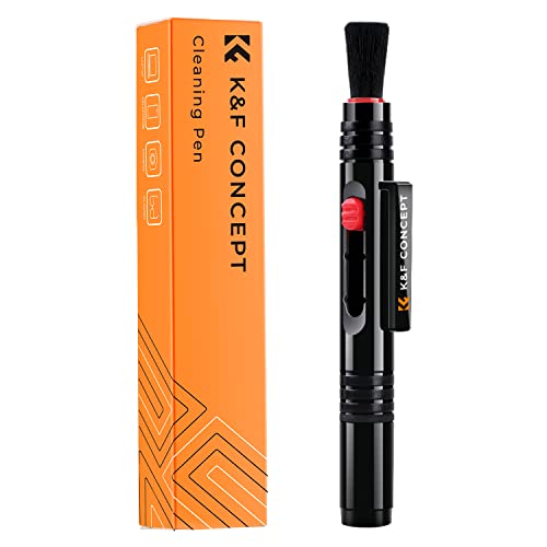 K&F Concept Lens Cleaning Pen with Soft Brush, Double-Sided Carbon Head for Camera Lens, Optical Lens, Glasses, Cosmos/Valve Index /PS4 PS5 VR Headset, Drone Dust and Fingerprint Cleaning
