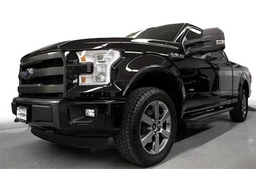 Modifystreet® Power Side Towing Mirrors With Turn Signal & Heated Defrost & Clearance Light & Puddle Light For 2015-2016 Ford F150 (22 Pin Connector With Auxiliary Light Button) Models #TOP6