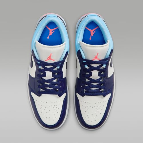 Image of Air Jordan 1 Low Men's Shoes (Sail /Blue Chill /Hot Lava /Blue Void)