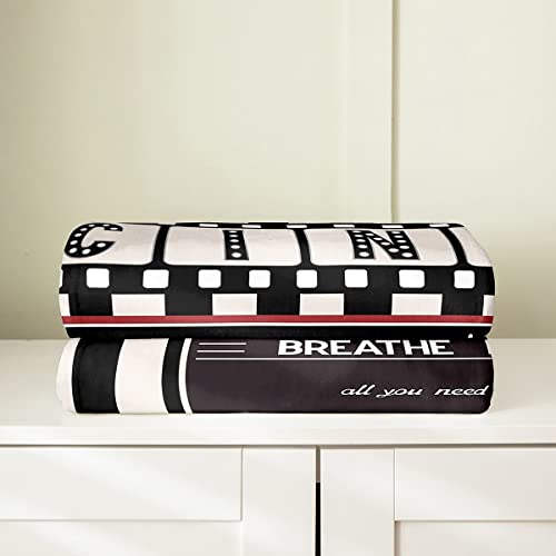 Feelyou Vintage Cinema Ticket Pattern Plush Throw Blanket #TOP28
