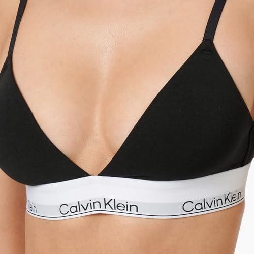 Calvin Klein Soutien-Gorge Triangle Femme Lightly Lined avec Basque Élastique, Noir (Black), S