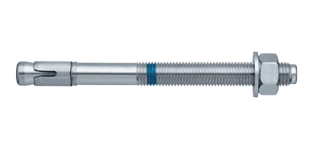 Hilti 2004155 Anclaje acuñado de alto rendimiento HSA M12x100 20/5/- (Pack de 25 uds, para hormigón no fisurado, cabeza con rosca externa) Anclaje a segmentos