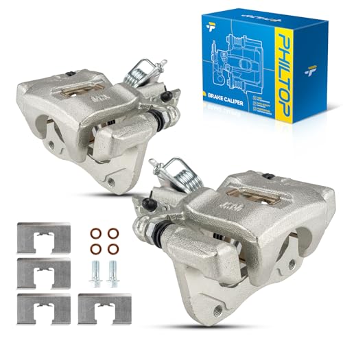 Image of PHILTOP 19B2069 19B2068 Rear Disc Brake Caliper Assembly Fit for Accord 1998-2007, TSX 2004-2008, Pair Set of 2 Rear Driver and Passenger Side